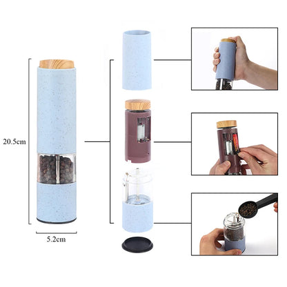 Electric Salt Pepper Grinder Set .