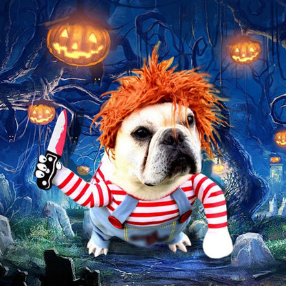 Conjunto de fantasia de cachorro de Halloween