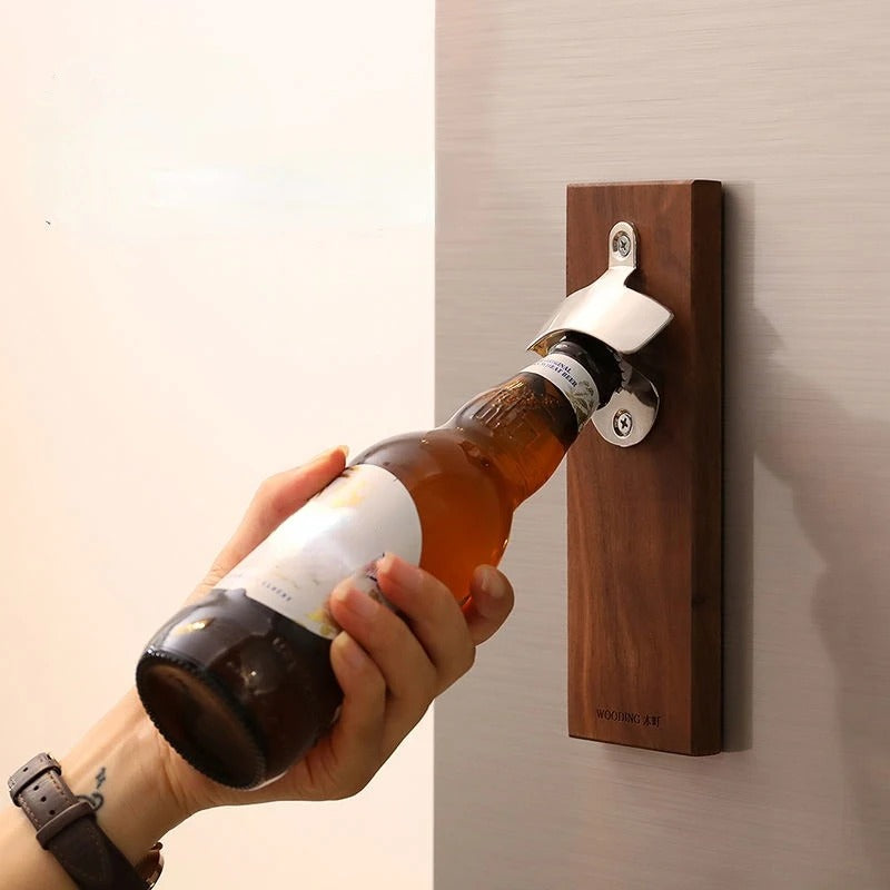 Wall Mounted Magnet Beer Bottle Opener .