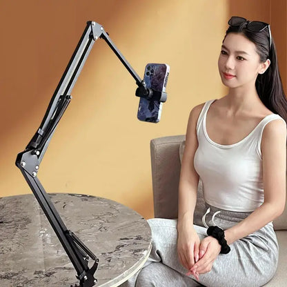 Retractable Hidden Bedside Phone Tablet Holder .