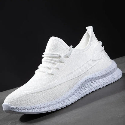 Men Breathable Knit Casual Sneakers .