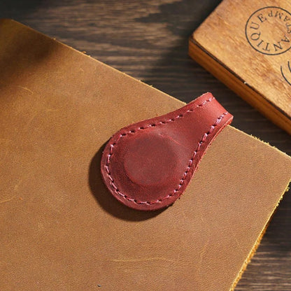 Magnetic Leather Bookmark .