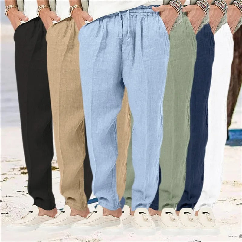 Cotton Linen Pants .