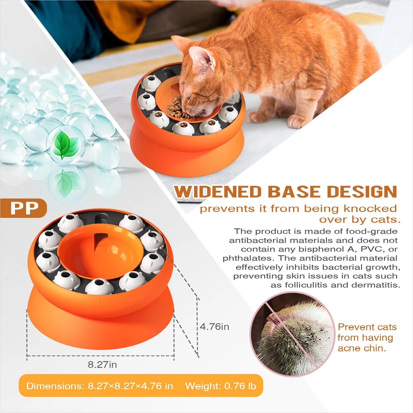 Cat Bowl Puzzle Toy .