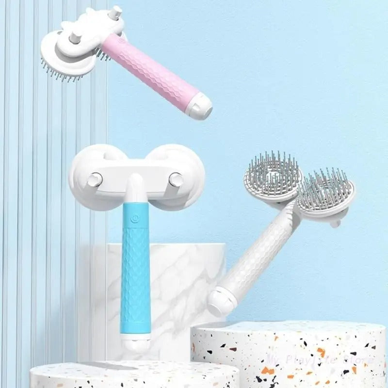 Pet Double Self-Cleaning Brush .