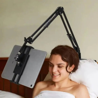 Retractable Hidden Bedside Phone Tablet Holder .