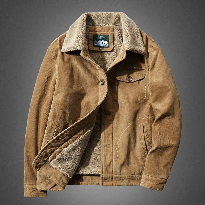 Oversized Corduroy Jacket .