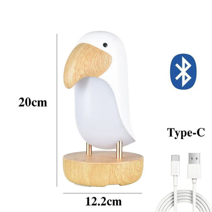 Bird Night Light Wireless Speaker .