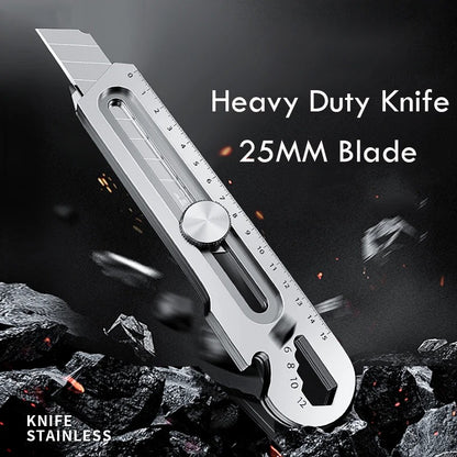 Multifunctional Utility Knife 6 in 1 Stainless Steel .