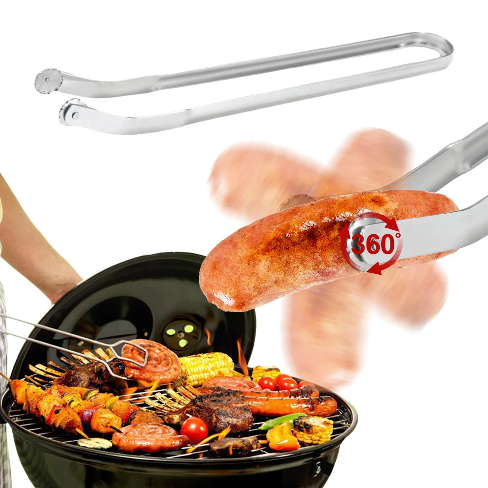 BBQ Sausage Turning Tongs .