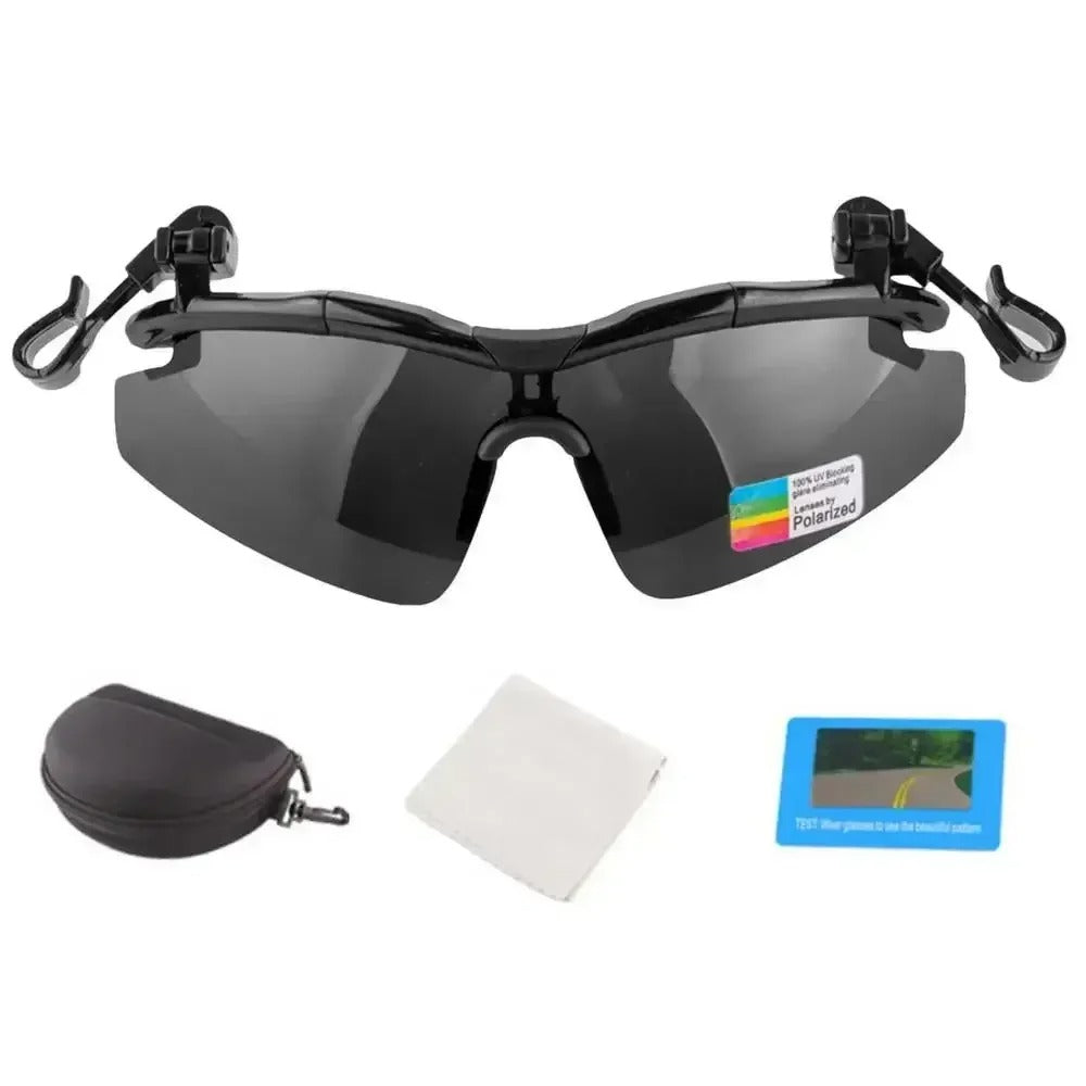 Clip on Hat Polarized Sunglasses .