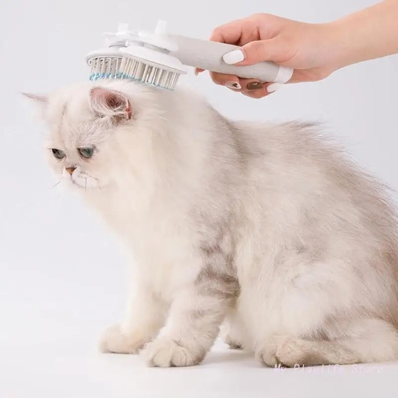 Pet Double Self-Cleaning Brush .