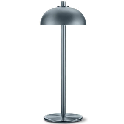 Candeeiro de mesa LED recarregável simples de metal com toque